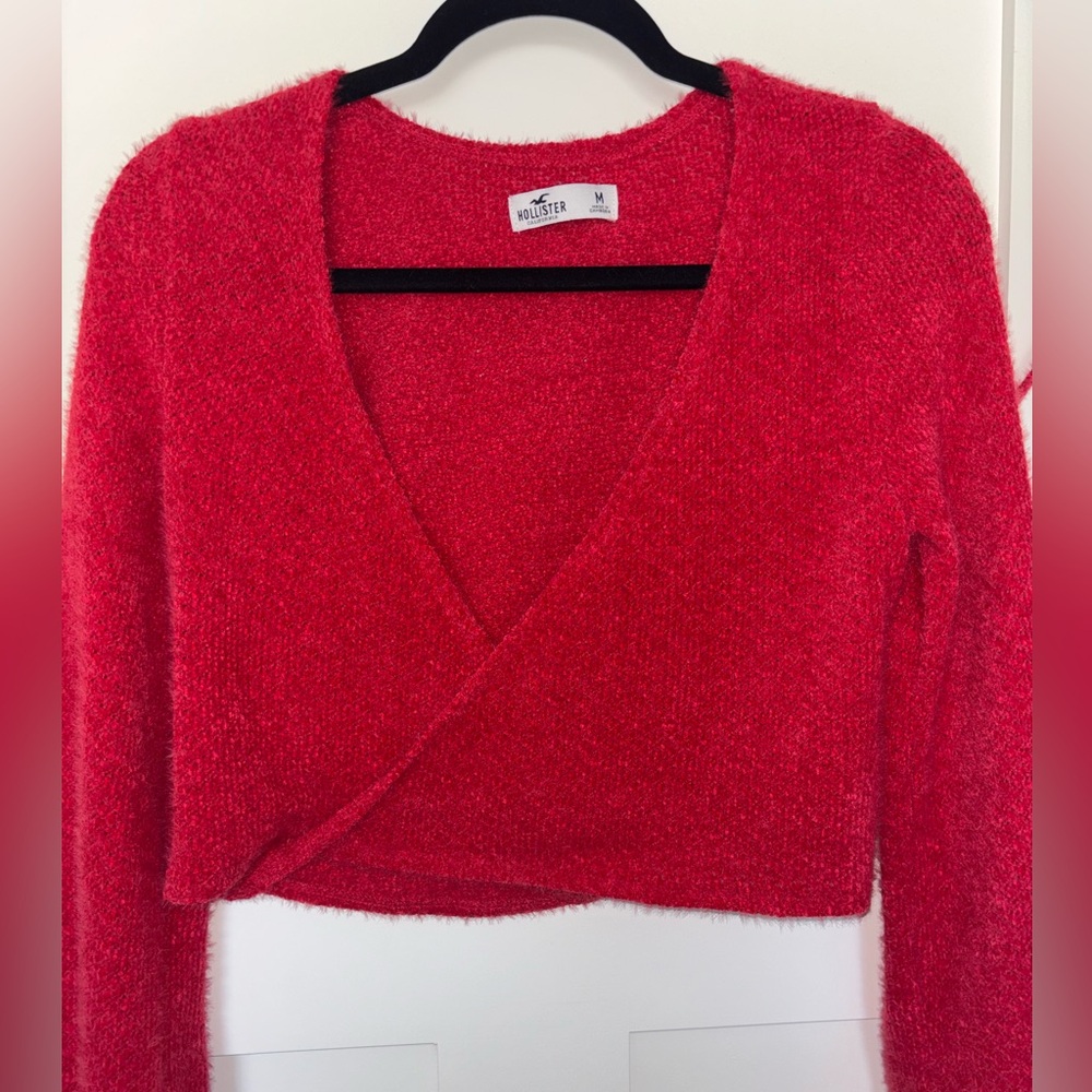 Red Women's Sweater - Picture 2 of 4
